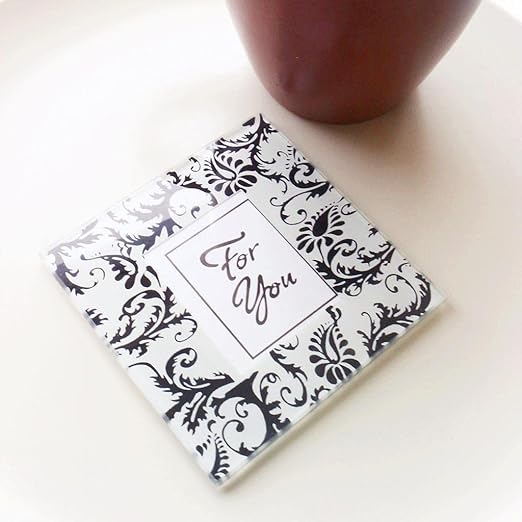 2x Glass Photo Coasters