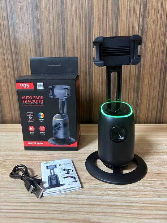 P05 Auto Face Tracker smart 360° motion follows you for perfect shots
