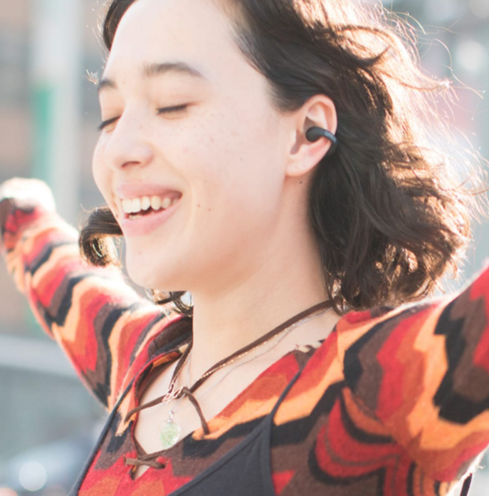 Bone Conduction Headphones - Black Earcuff