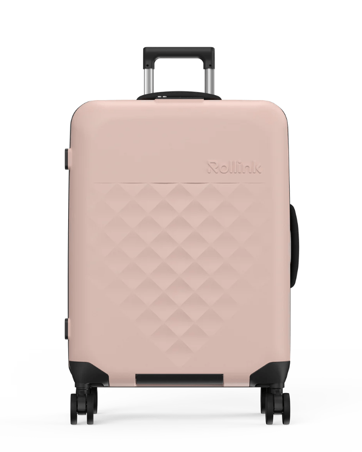 Collapsible Foldable Trolley 4 Wheels Carry-On Spinner Suitcase