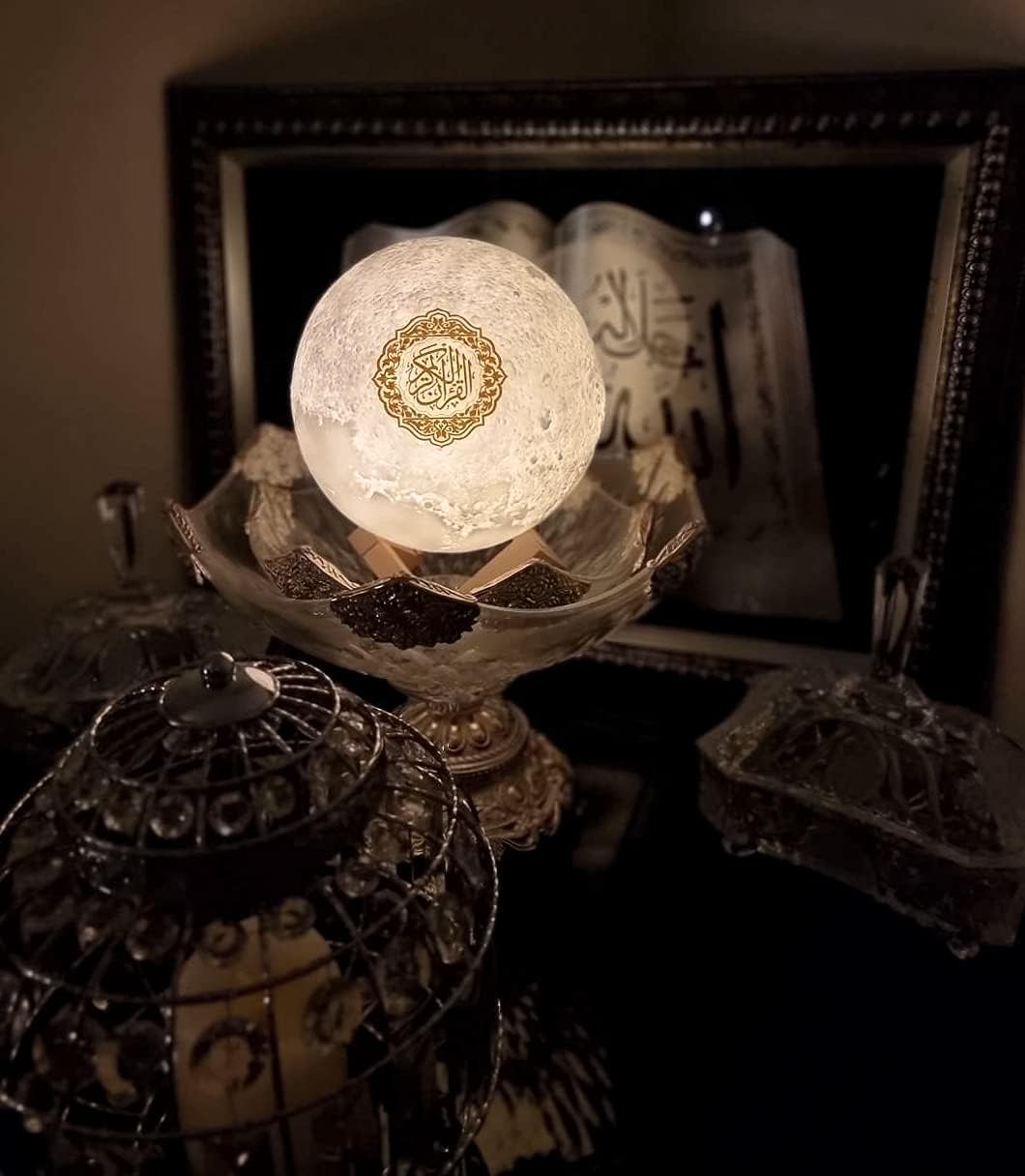 Quran Moon Light Lamp & Speaker with Remote and Bluetooth