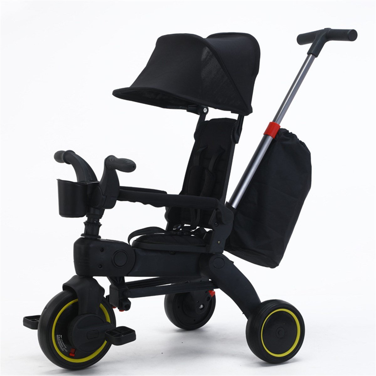 Foldable 4 in 1 Convertible Stroller for 1-6 years Kids