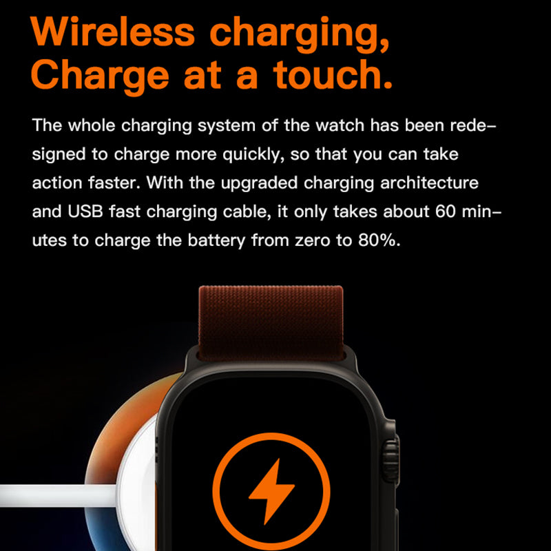 T800 ULTRA 2 Smart Watch, 1.99" Screen, Bluetooth Call, Heart and Blood Pressure Monitor, Android and iOS