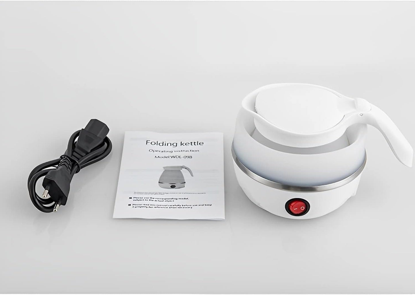 Travel Foldable Silicon Water Heater Jug Collapsible Mini Portable Electric Kettle