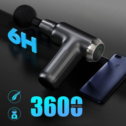 Massage Gun Deep Tissue for Athletes, Professional Muscle Percussion Massage Gun 4 Heads FH-820, Massager Gun for Shoulder Leg Back Body Pain Relief Portable