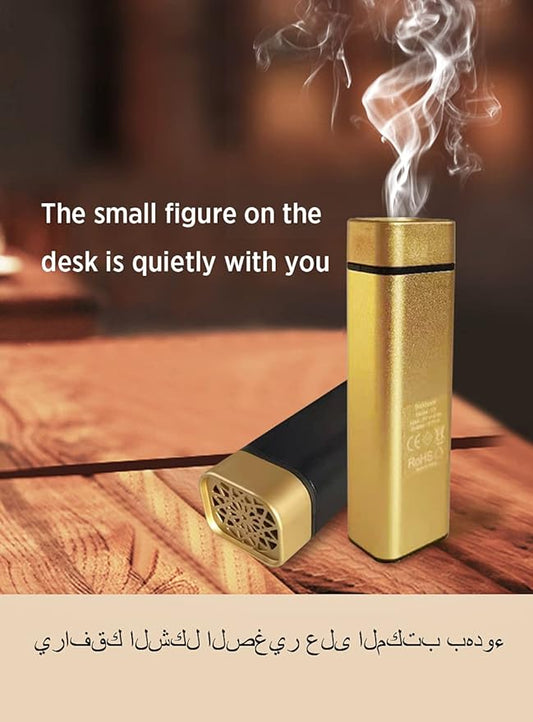 Portable Electronic Incense Burner Gold