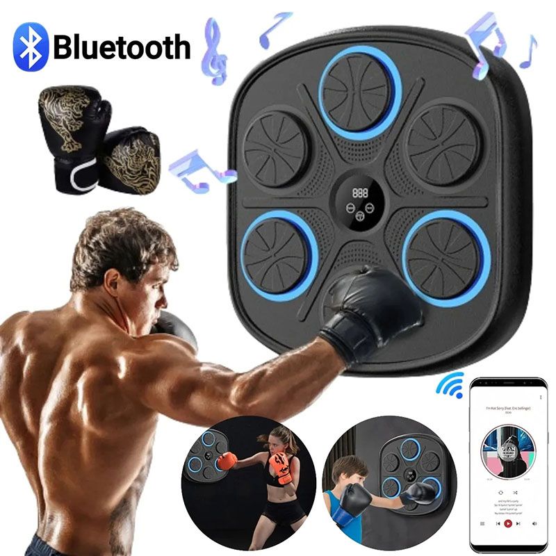 Intelligent Boxing Trainer Machine Wall Mounted Music and Lights Stress Release
