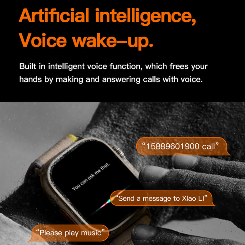 T800 ULTRA 2 Smart Watch, 1.99" Screen, Bluetooth Call, Heart and Blood Pressure Monitor, Android and iOS