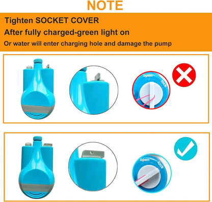 Portable Outdoor Camping Electric Shower with Folding Bucket Kit For Travel Car Washing Camping Hiking