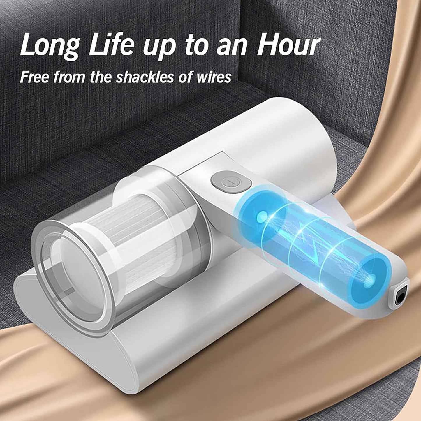 Dust and Mite Vacuum Cleaner Powerful Suction, Deep Cleaner for Bed Cleaning, Sheet, Fabric, couch Sofa