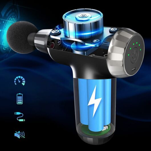 Massage Gun Deep Tissue for Athletes, Professional Muscle Percussion Massage Gun 4 Heads FH-820, Massager Gun for Shoulder Leg Back Body Pain Relief Portable