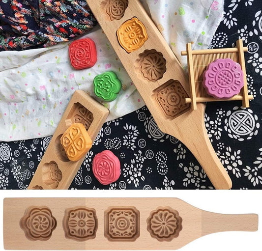 Wooden Muffin And Mooncake Baking Mold Cups Handmade Soap Molds Biscuit Chocolate Ice Cake candy