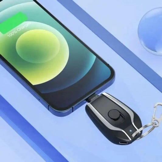 Emergency Portable Key Chain Charger type C port, for iPhone and Android & Lightning Iphone