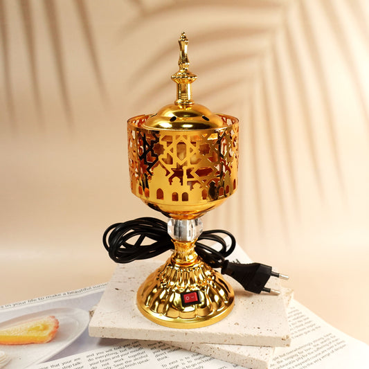 Electric Metal Gold Burner Bakhoor