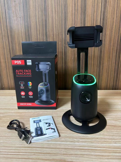 P05 Auto Face Tracker smart 360° motion follows you for perfect shots