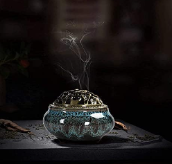 Ceramic Incense Burner, Cone Incense Censer, Handicraft Incense Holder Sticks, with Meditation and Aid Sleeping Effect, Home Fragrance Accessories, for Living Room, Bedroom, Study, Office
