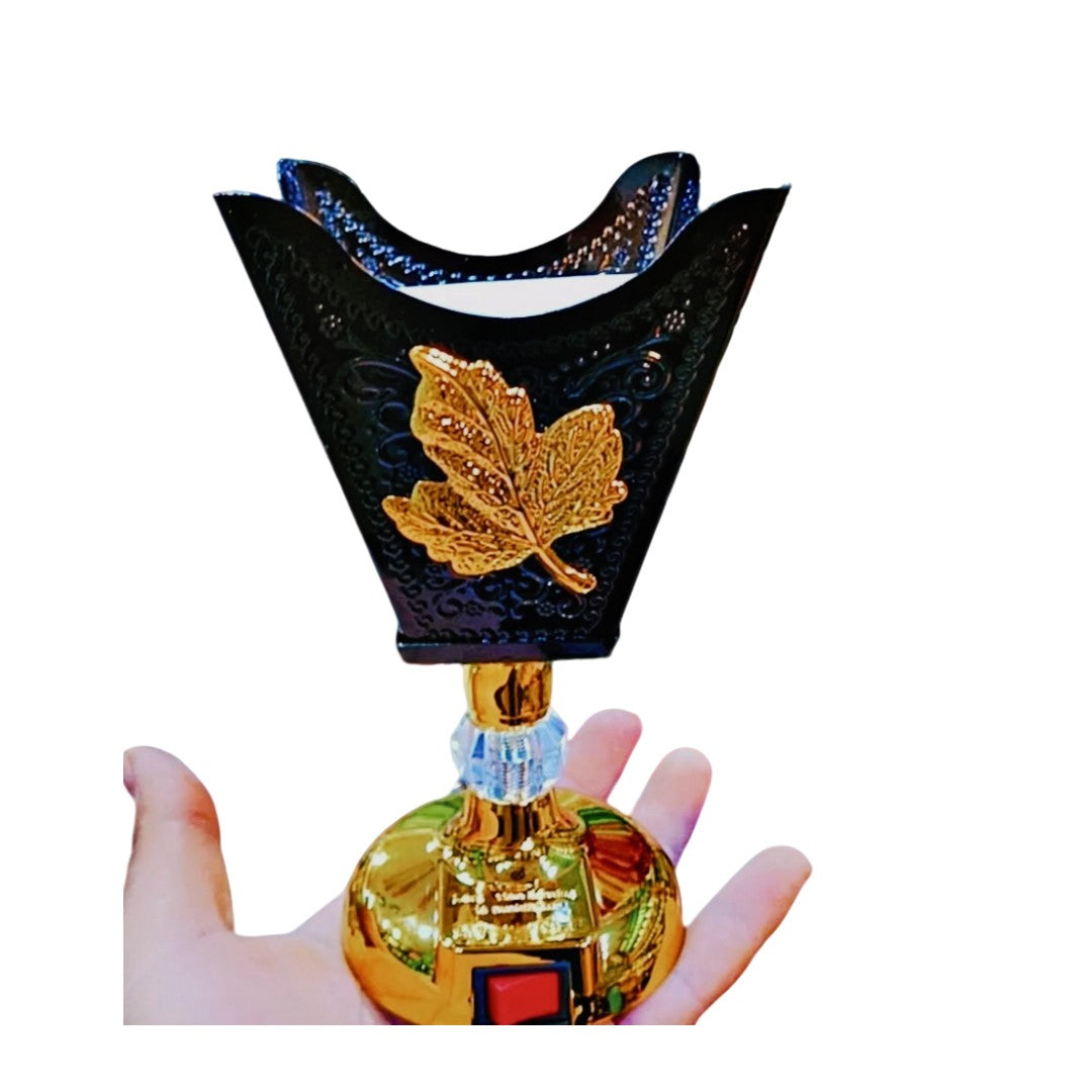 Electrical Bakhoor Burner Gold Maple Leaf