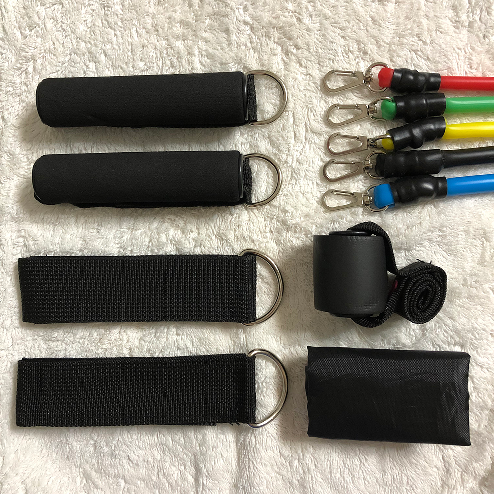 Bodybuilding Power Resistance Bands Set Gym Fitness