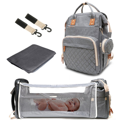 Baby Foldable Backpack Diaper Bag Backpack: Changing Station, Toys