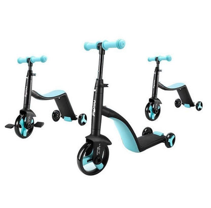 3-in-1 Kids Convertible Scooter & Tricycle Balance Bike
