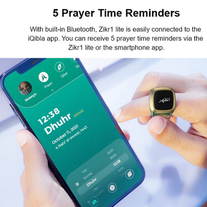 Zikr Ring With phone connectivity and Adan Notification