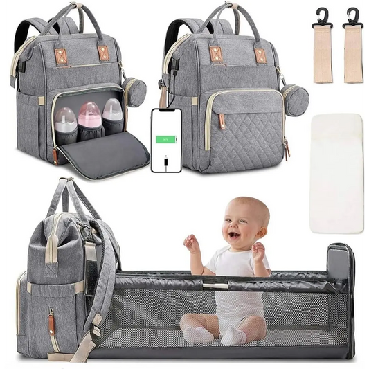 Baby Foldable Backpack Diaper Bag Backpack: Changing Station, Toys