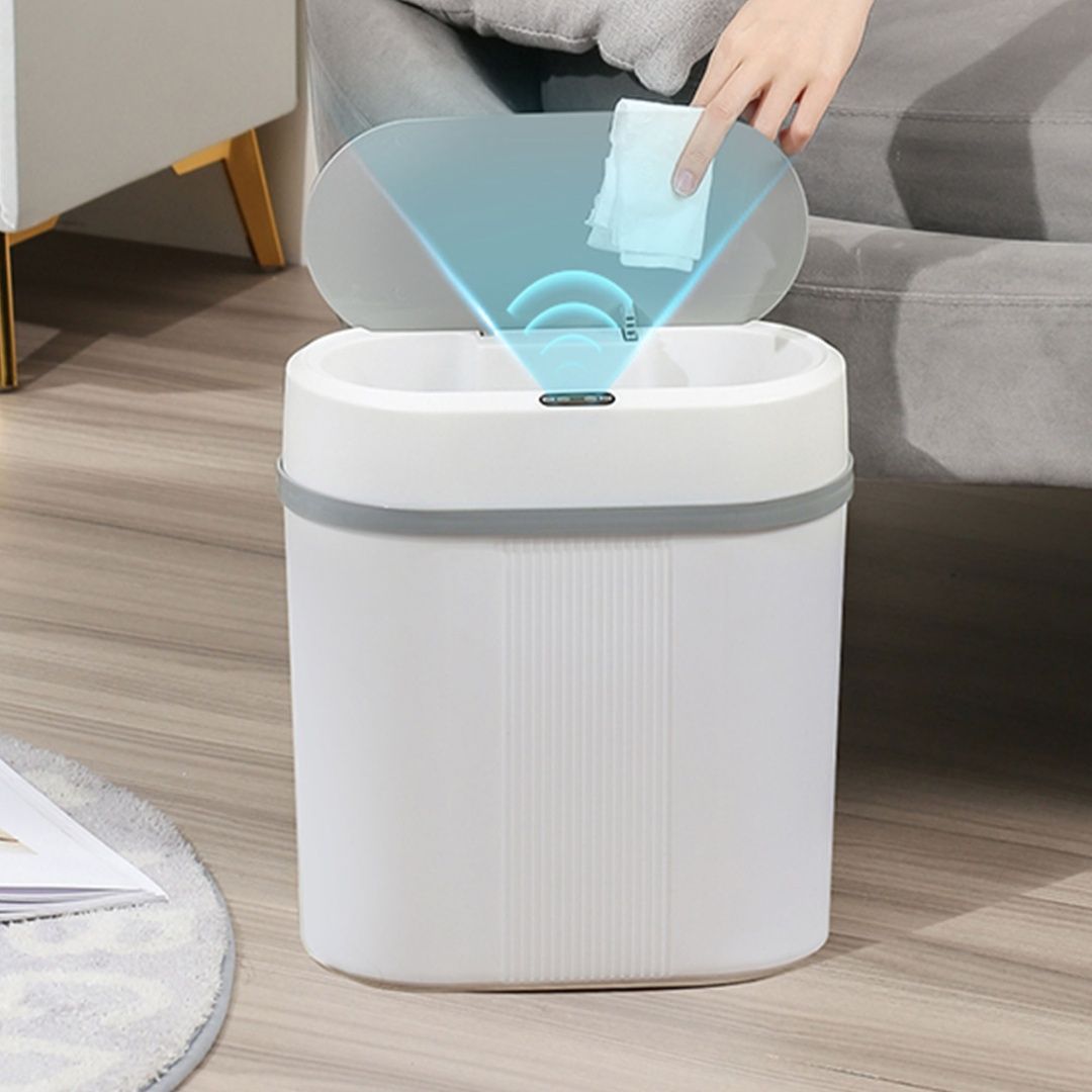 Smart Sensor Dustbin 15L bin Household Bathroom Toilet Bedroom Living Room Narrow Seam Sensor Bin