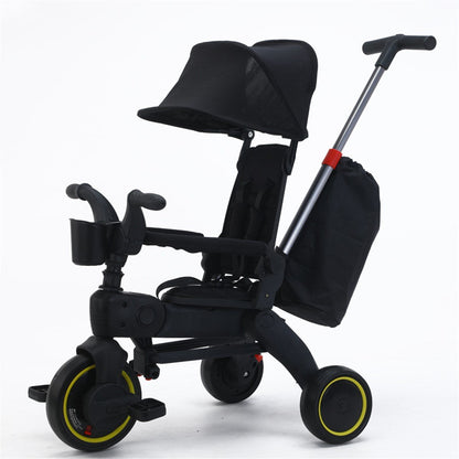 Foldable 4 in 1 Convertible Stroller for  1-6 years Kids
