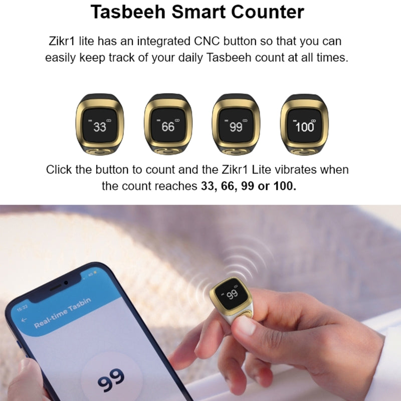 Zikr Ring With phone connectivity and Adan Notification