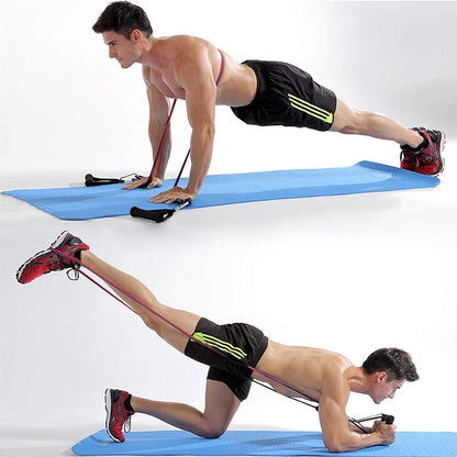 Bodybuilding Power Resistance Bands Set Gym Fitness