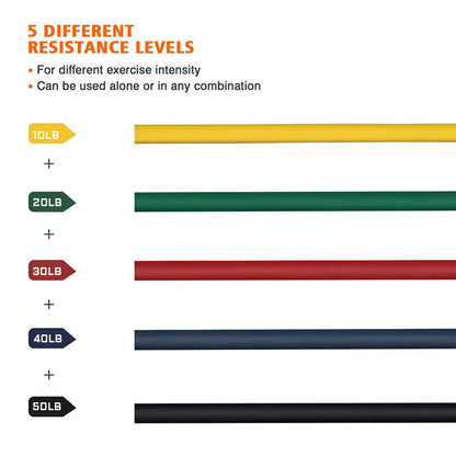 Bodybuilding Power Resistance Bands Set Gym Fitness